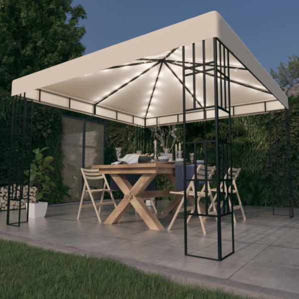 Altana Kremowy 3 x 3 m Tkanina vidaXL