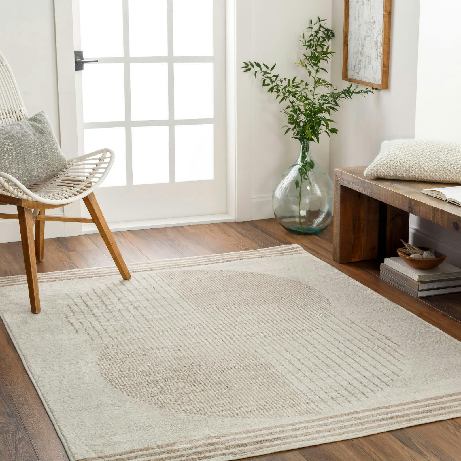 ENSO2 - Tapis Scandinave Hygge Beige/Brun 160x215
