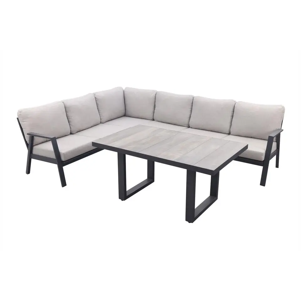 VDG Viento/Darwin lounge-/diningset (4-delig) - Royal Grey/Antraciet