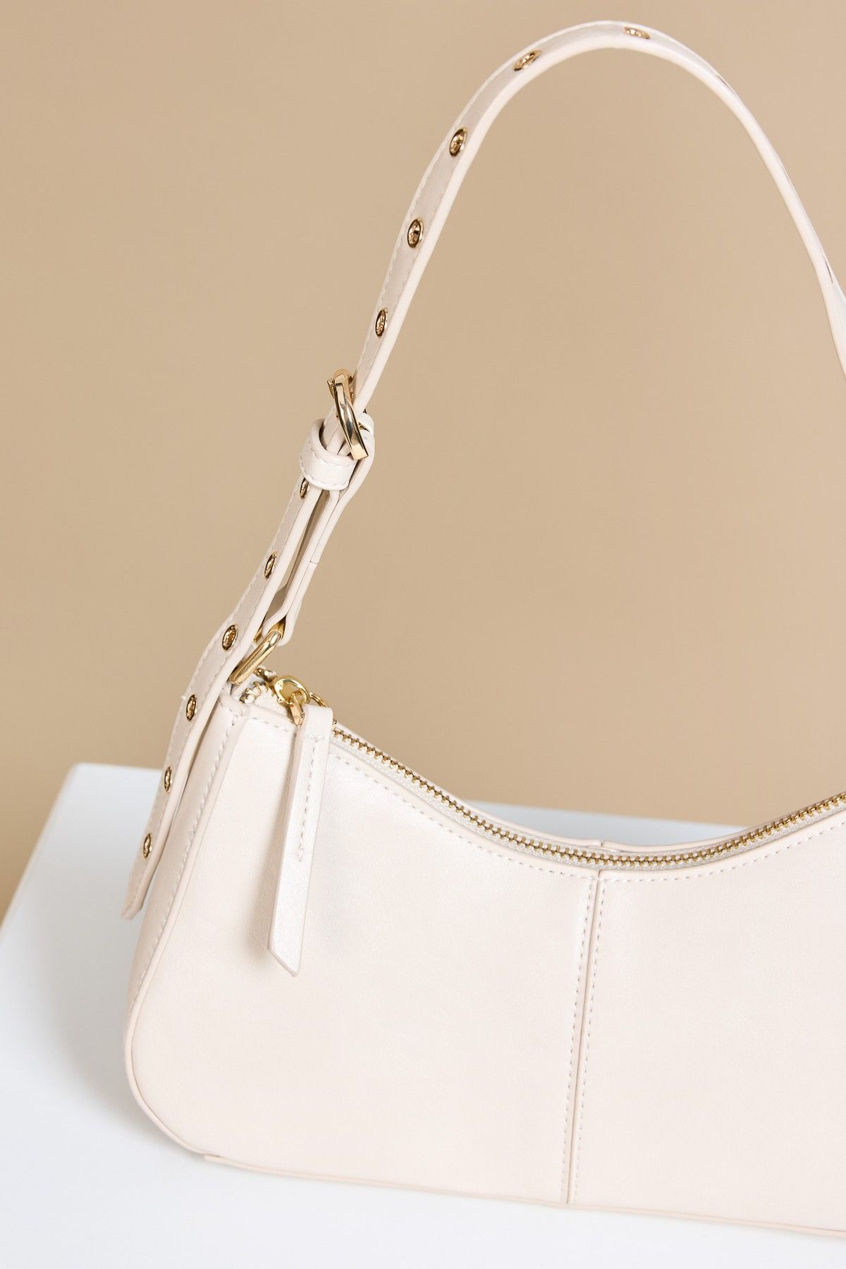 Little Mistress Stone Curved Top Shoulder Bag