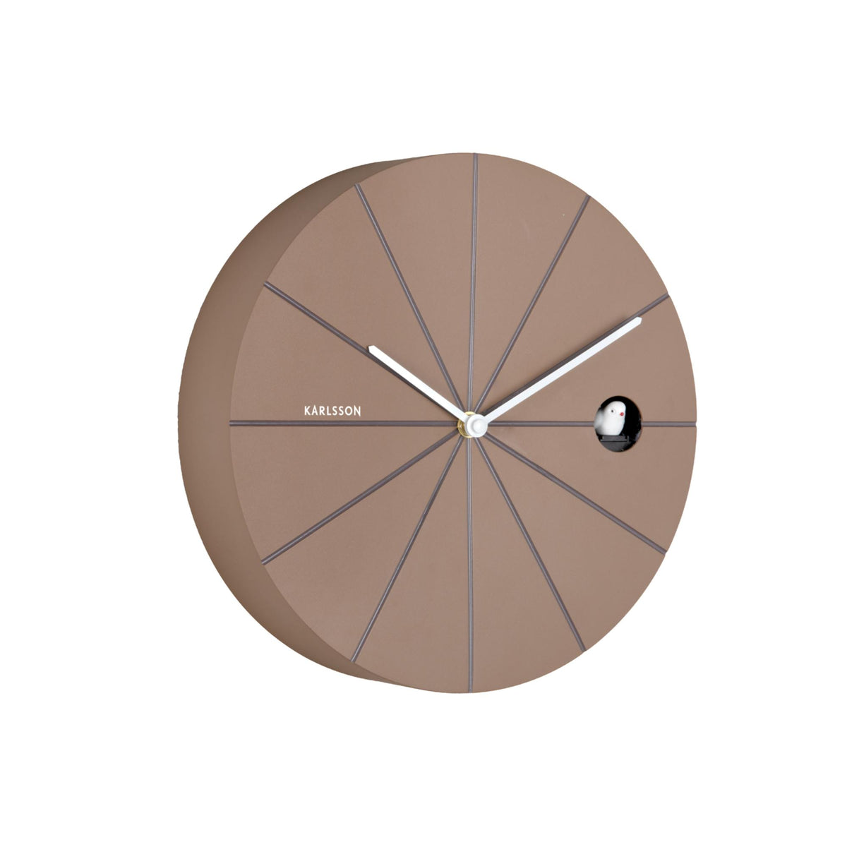 Karlsson wandklok Destacado Cuckoo - bruin - Ø28cm