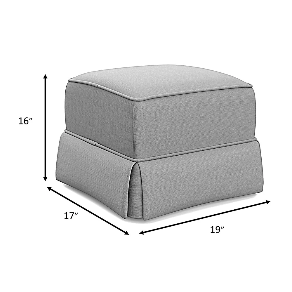 Storkcraft Polka Dot Upholstered Ottoman