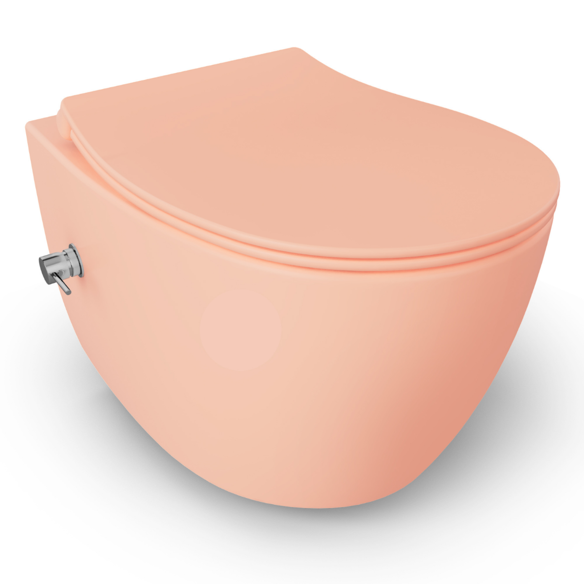 Isvea Wc Toilet Badkamer Hangend Bidet Zalm Roze Inclusief Softclose Toiletbril