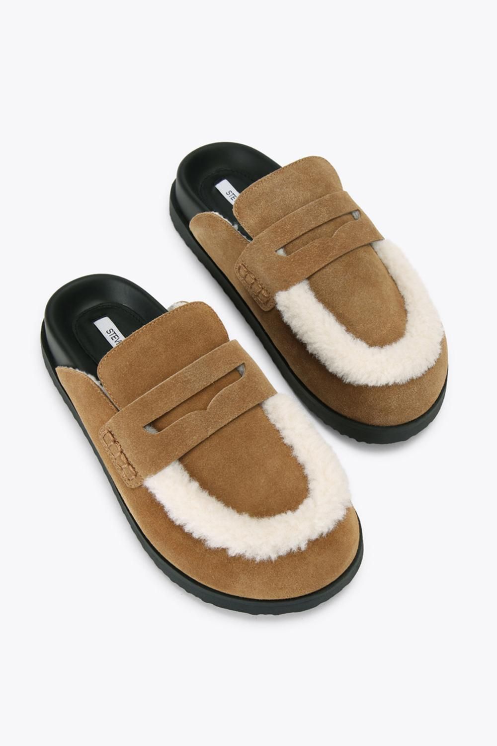 STEVE MADDEN Tomlin Brown' Suede Flats