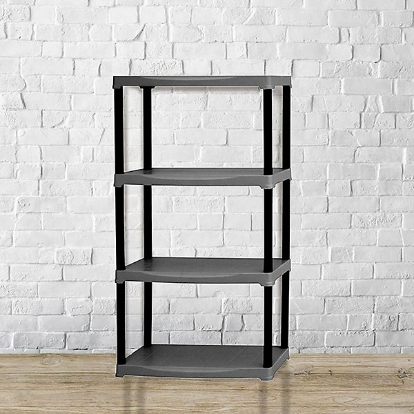 Armoire d'extérieur Dbellucc, Etagere extérieure, Armoire de balcon polyvalente, Armoire d'extérieur, Anthracite, 70x30h133 cm