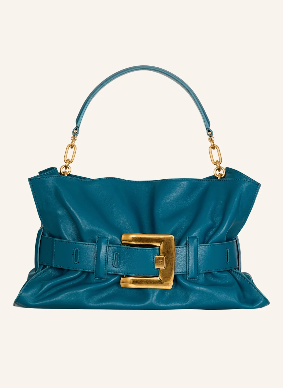 BALMAIN Mittelgroße Anthem Tasche aus Glattleder
