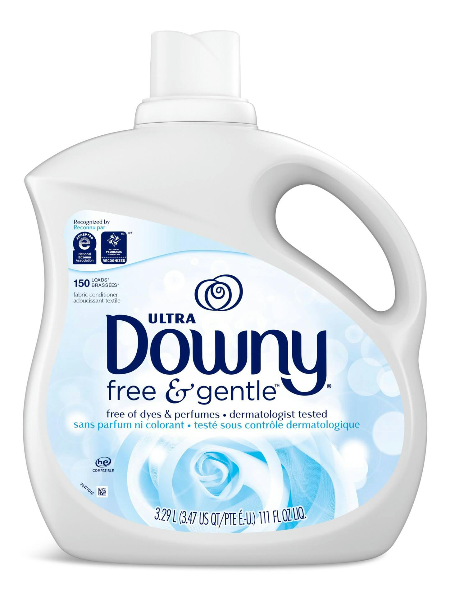 Downy Ultra Liquid Fabric Conditioner, Free & Gentle, 150 Loads 3.29 L