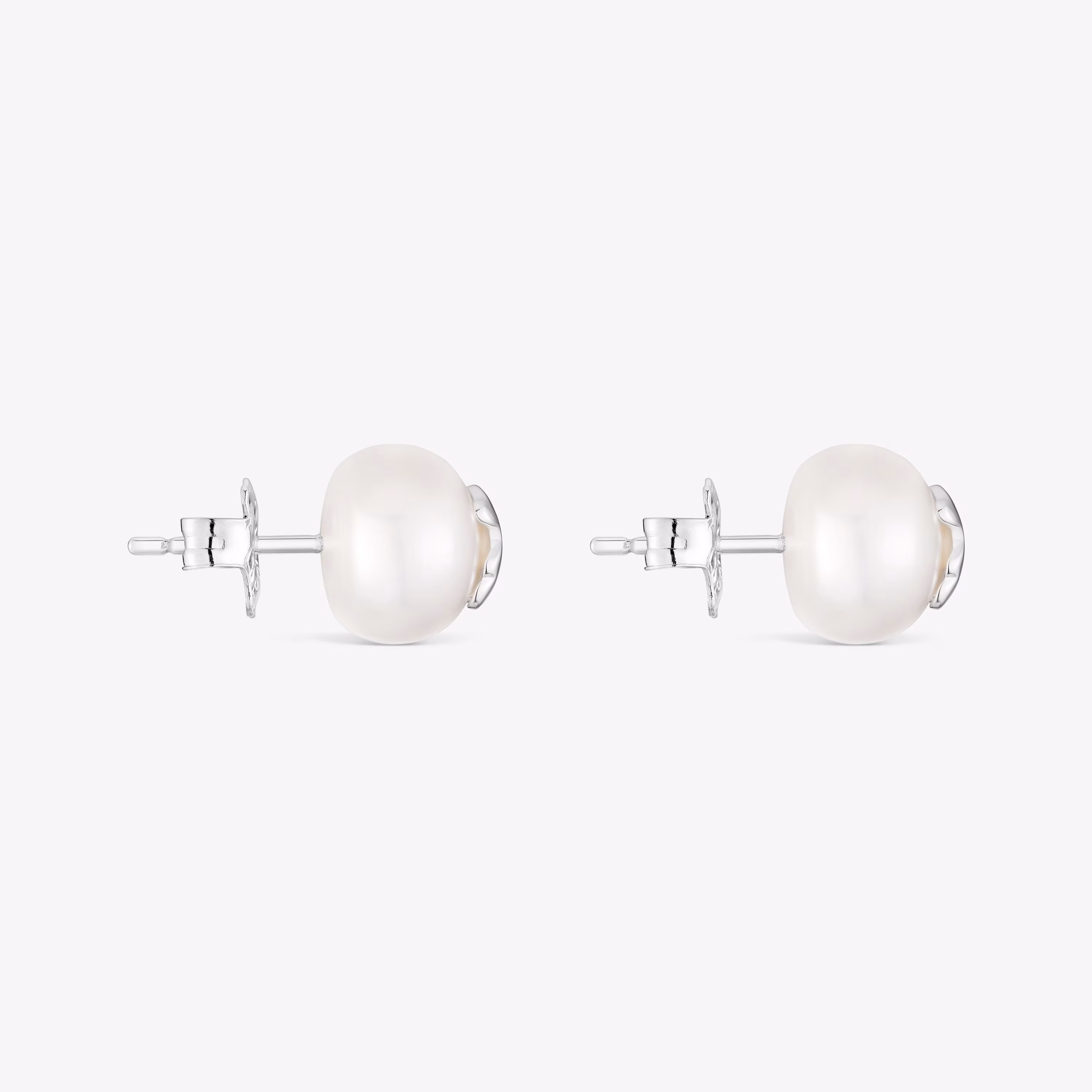 Pendientes de plata y perlas cultivadas 10,5 mm Icon Pearl
