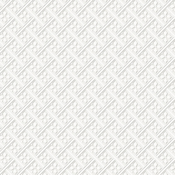 Papier peint intissé à peindre imprimé géométrique en relief blanc L.1000 x l.52 cm Laura Ashley Mr.Jones