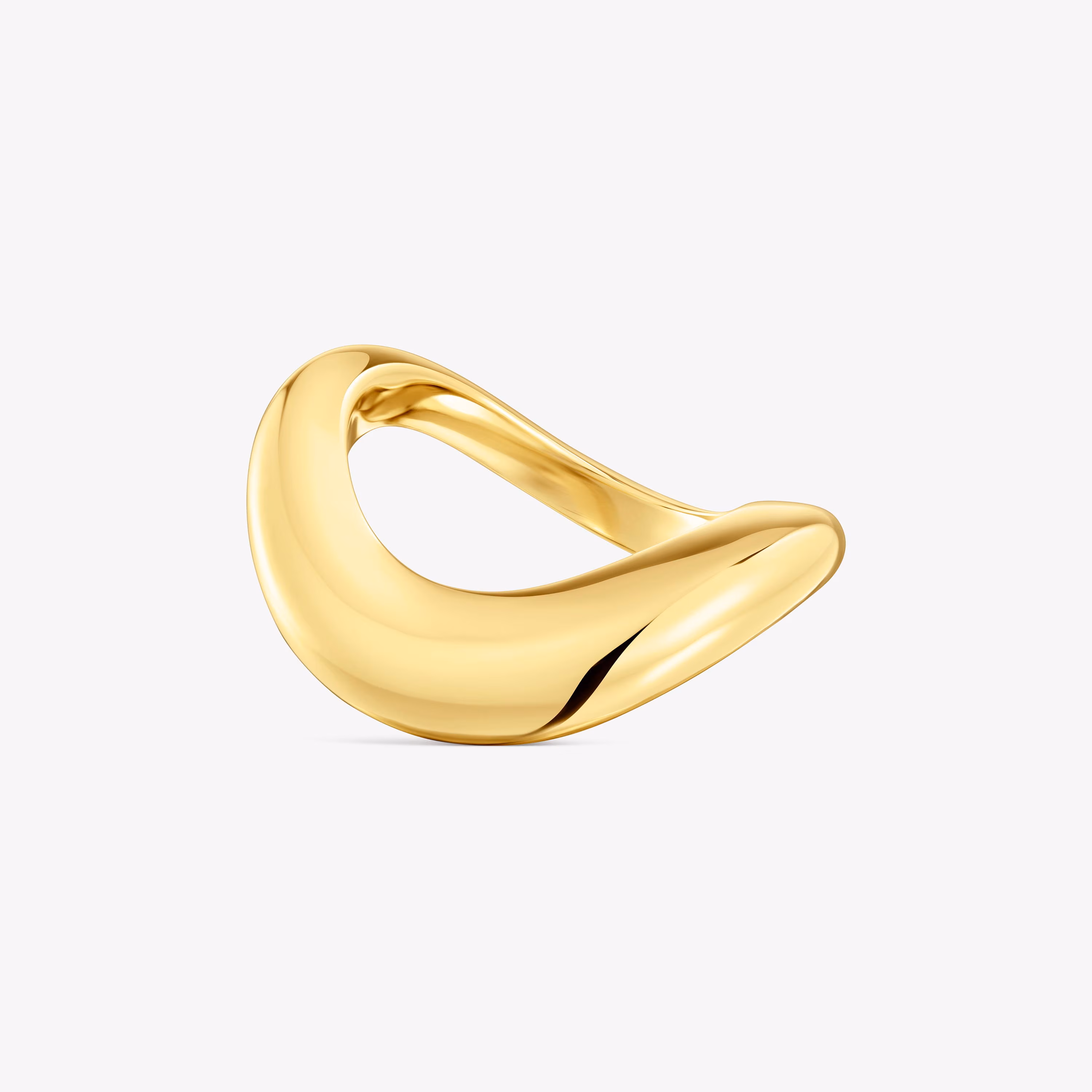 Anillo pequeño con baño de oro de 18 kt sobre plata Galia Basics