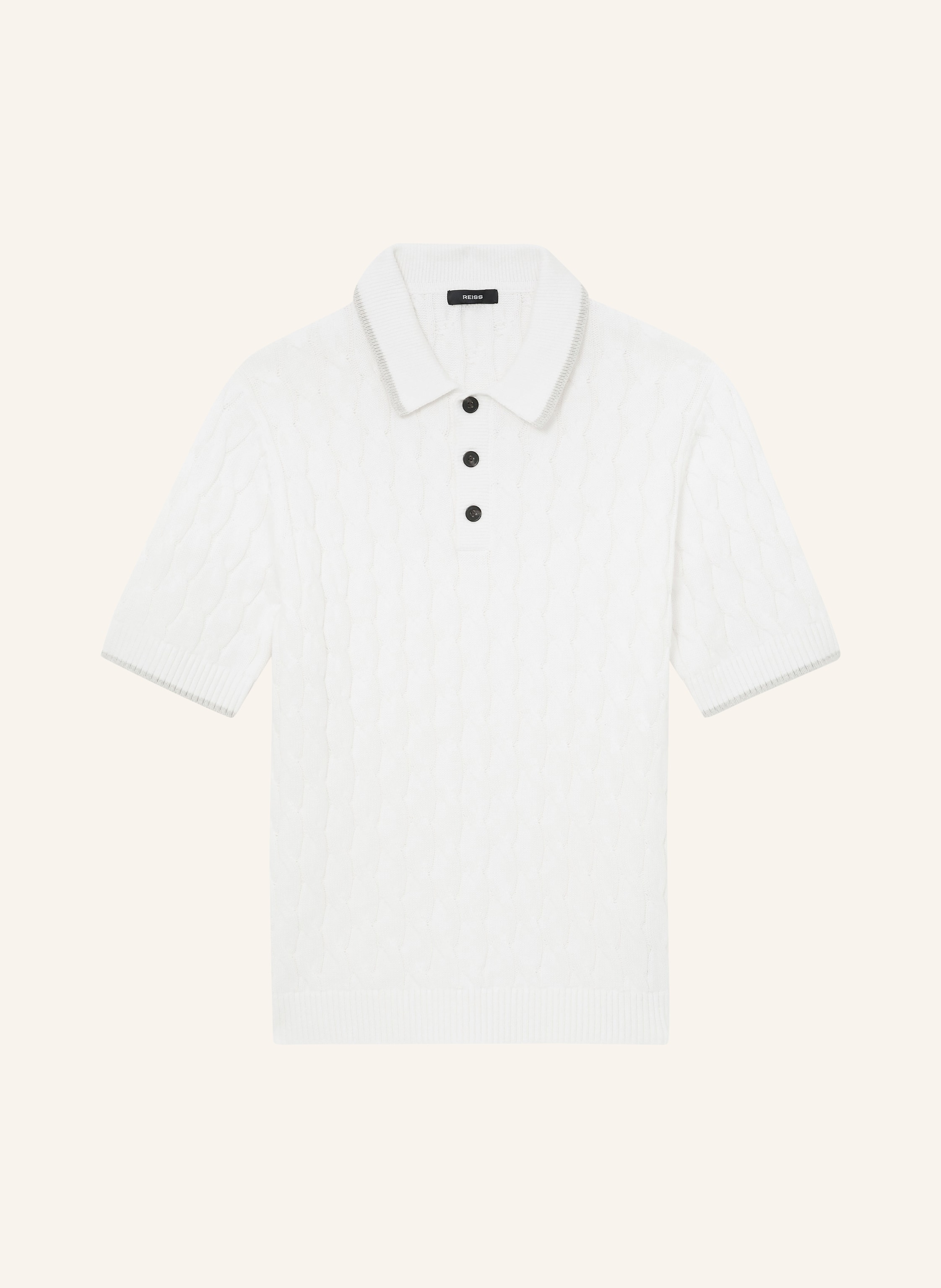 REISS Strick-Poloshirt DENBY