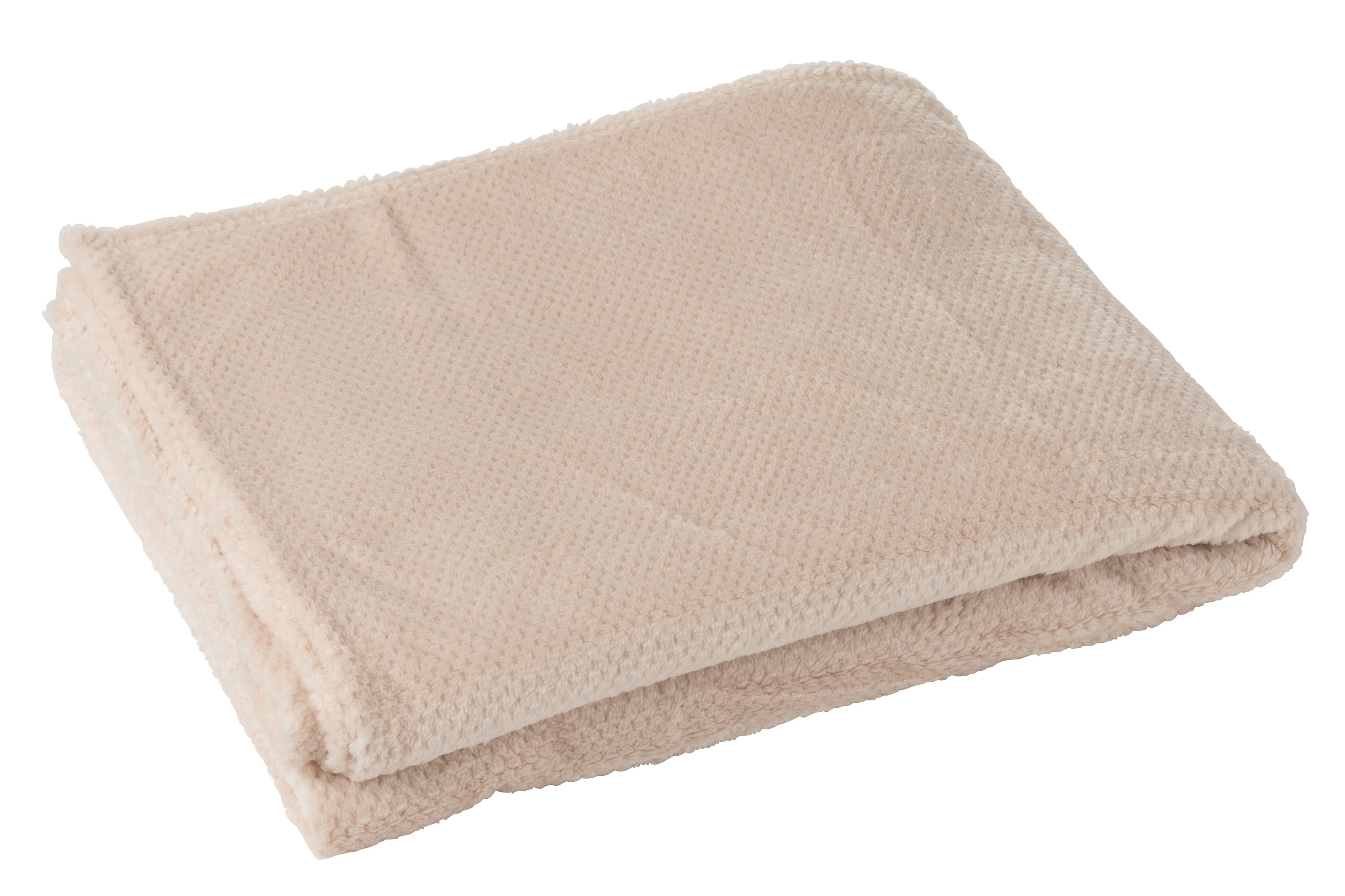 J-Line deken Snuggle - polyester - lichtroze