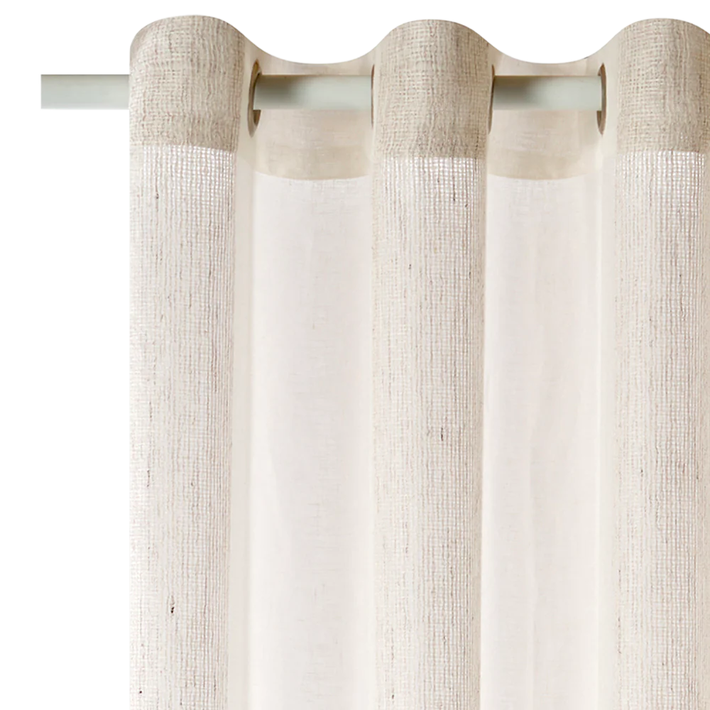 Voilage LINETTE coloris beige 145 x 240 cm