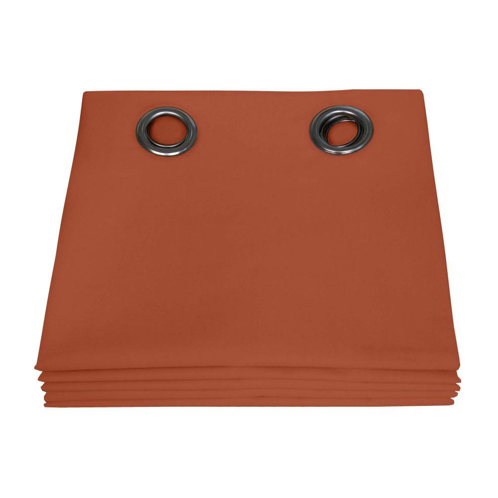 - Rideau occultant total orange 135 x 250