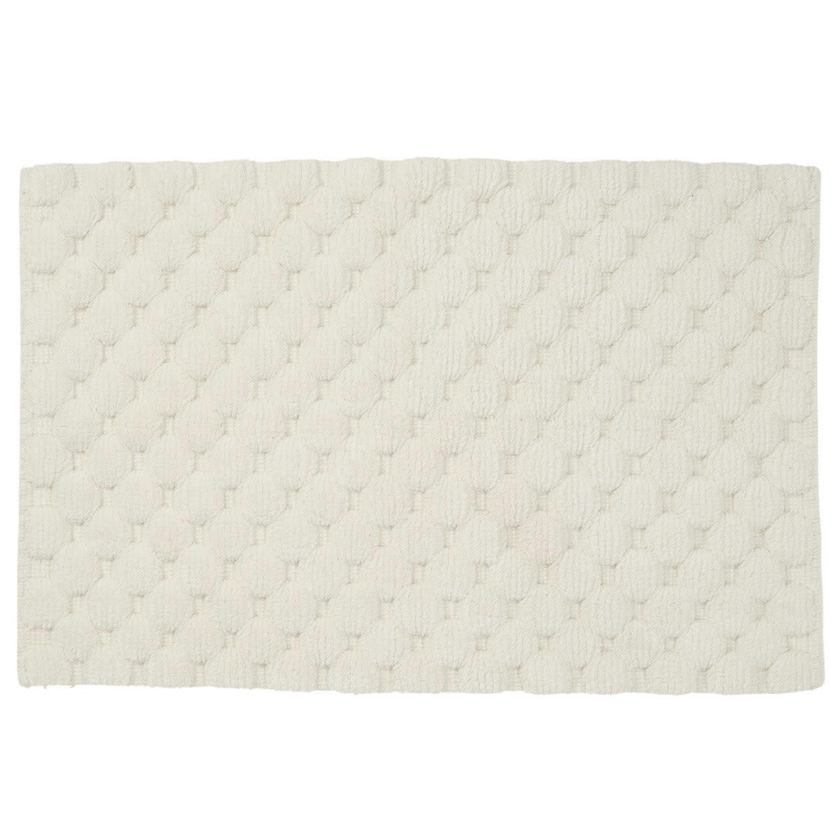BOUDOIR - Tapis de bain coton uni ivoire 50x80cm