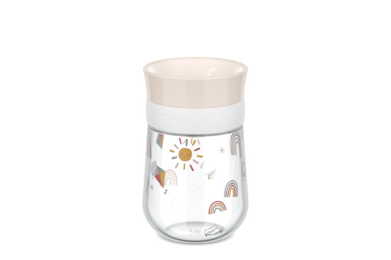 360&deg; drinkbeker mio 300 ml - sunshine & rainbow