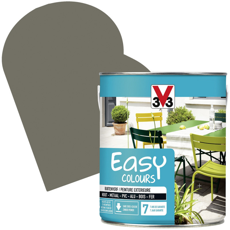 Peinture extérieure Easy Colours taupe satiné 2,5 L V33