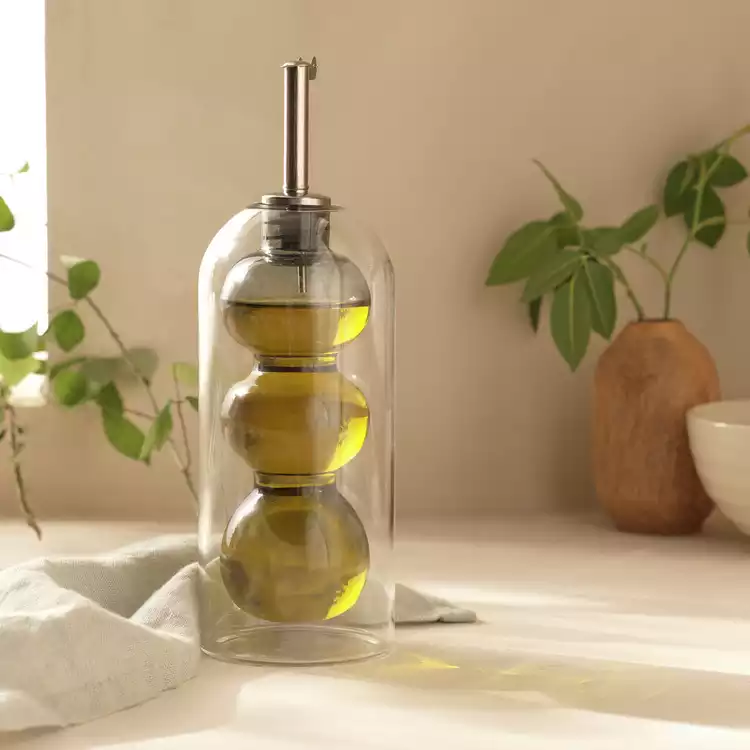 Habitat 170ml Bobbin Glass Oil Pourer