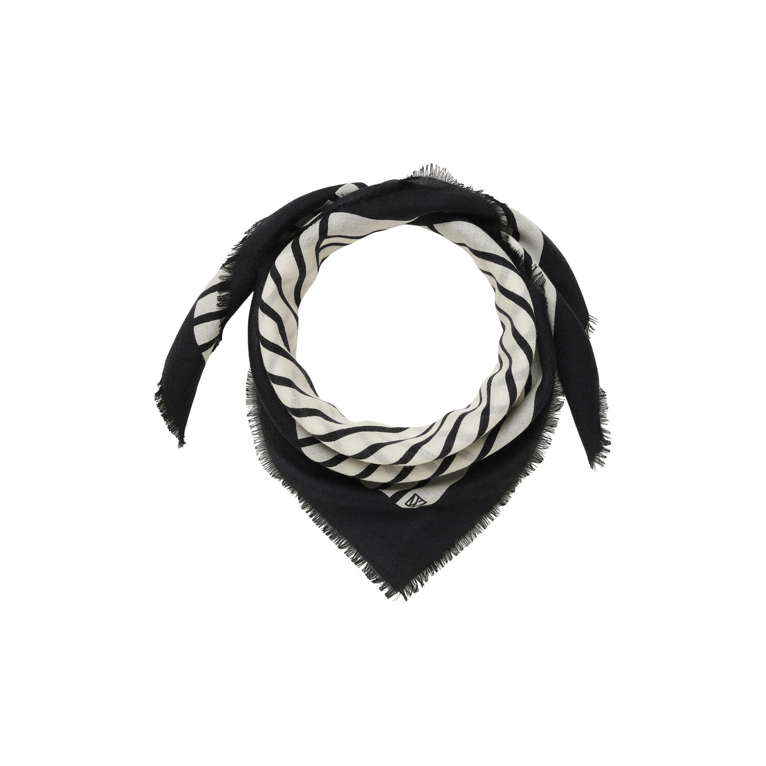 AmiIW Scarf, striped tiles