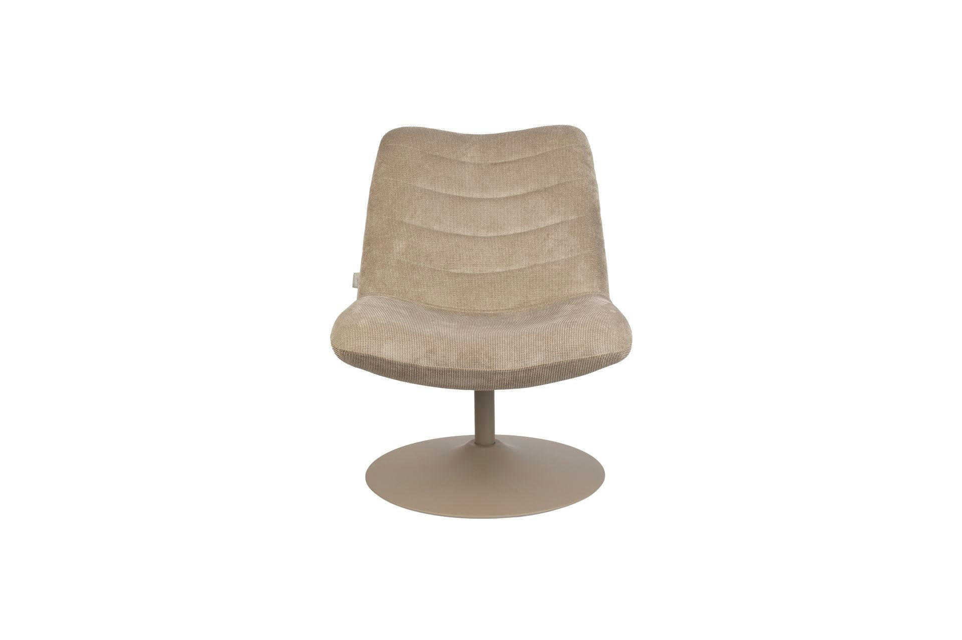 BUBBA - Chaise lounge en tissu beige