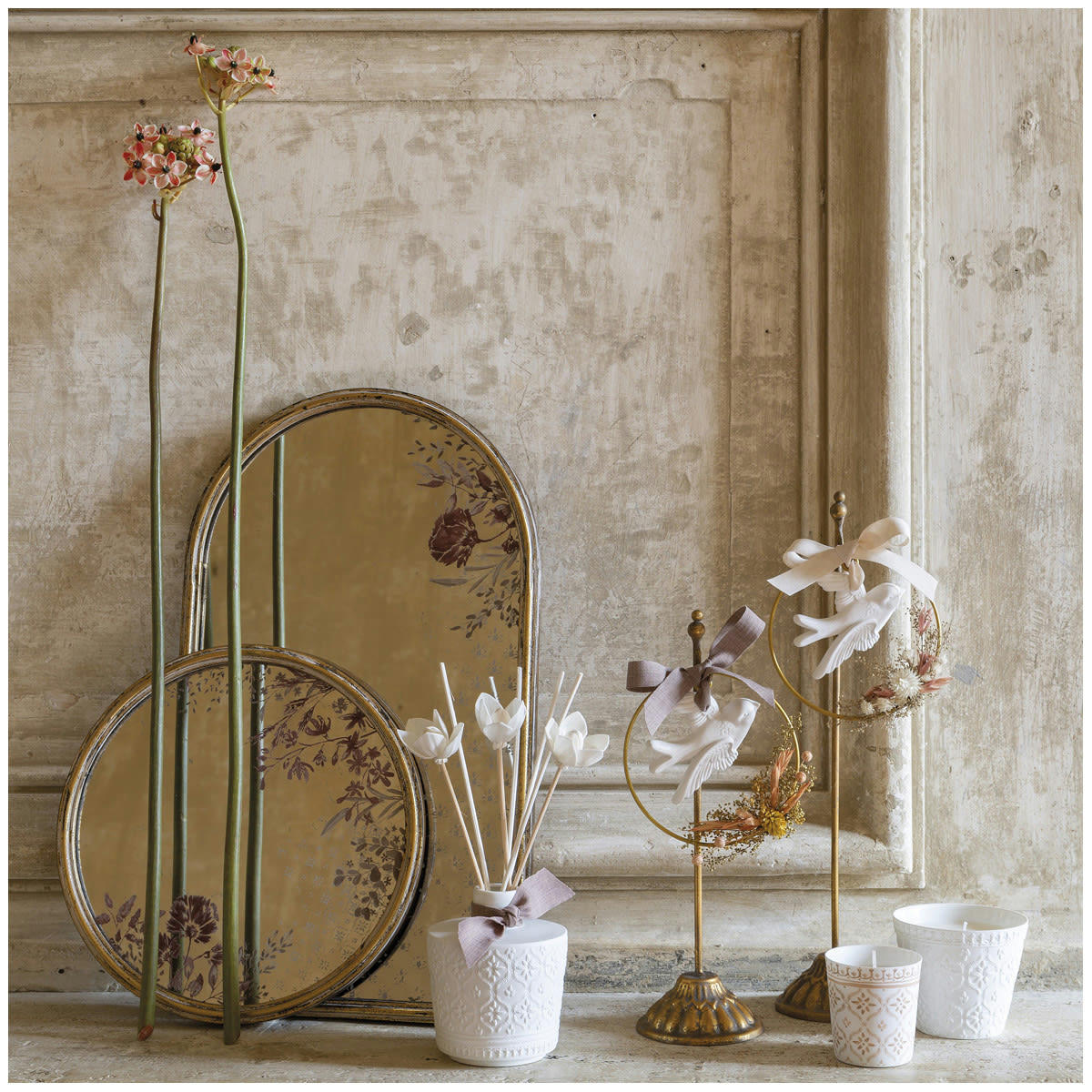 PALAZZO BELLO - Couronne florale parfumée Fleur de Coton