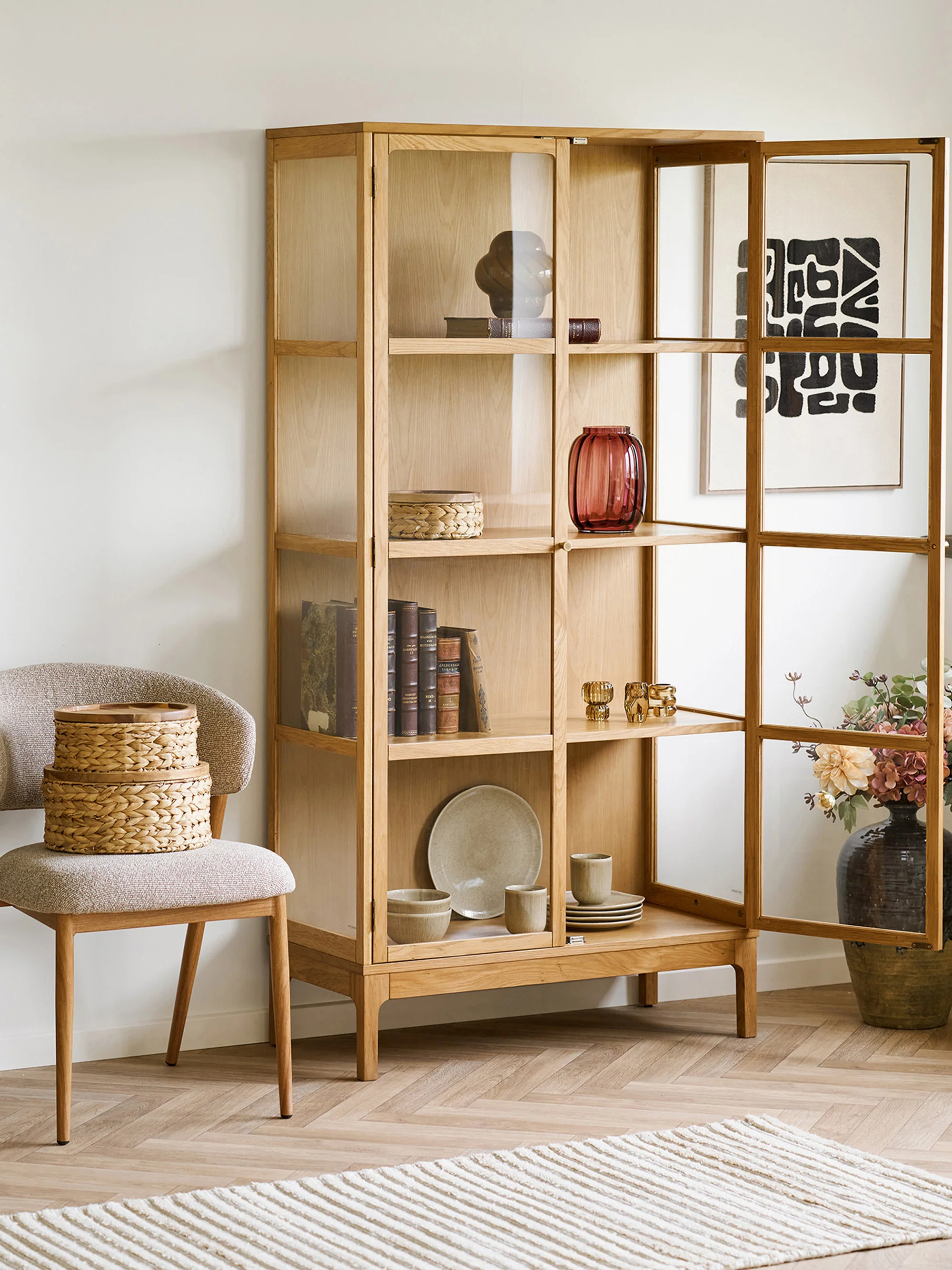 Holz-Vitrine Zamora