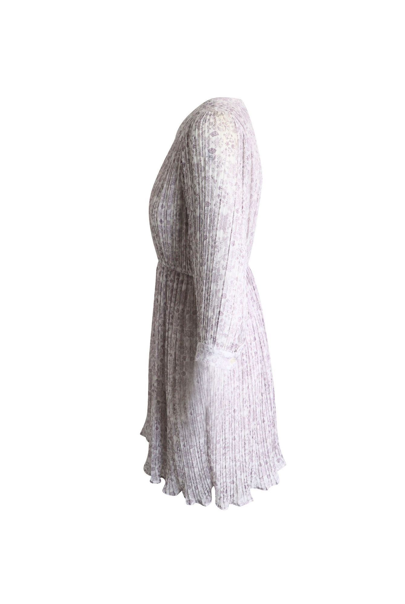 Anine Bing Preloved Pleated Dress Floral Print Polyester