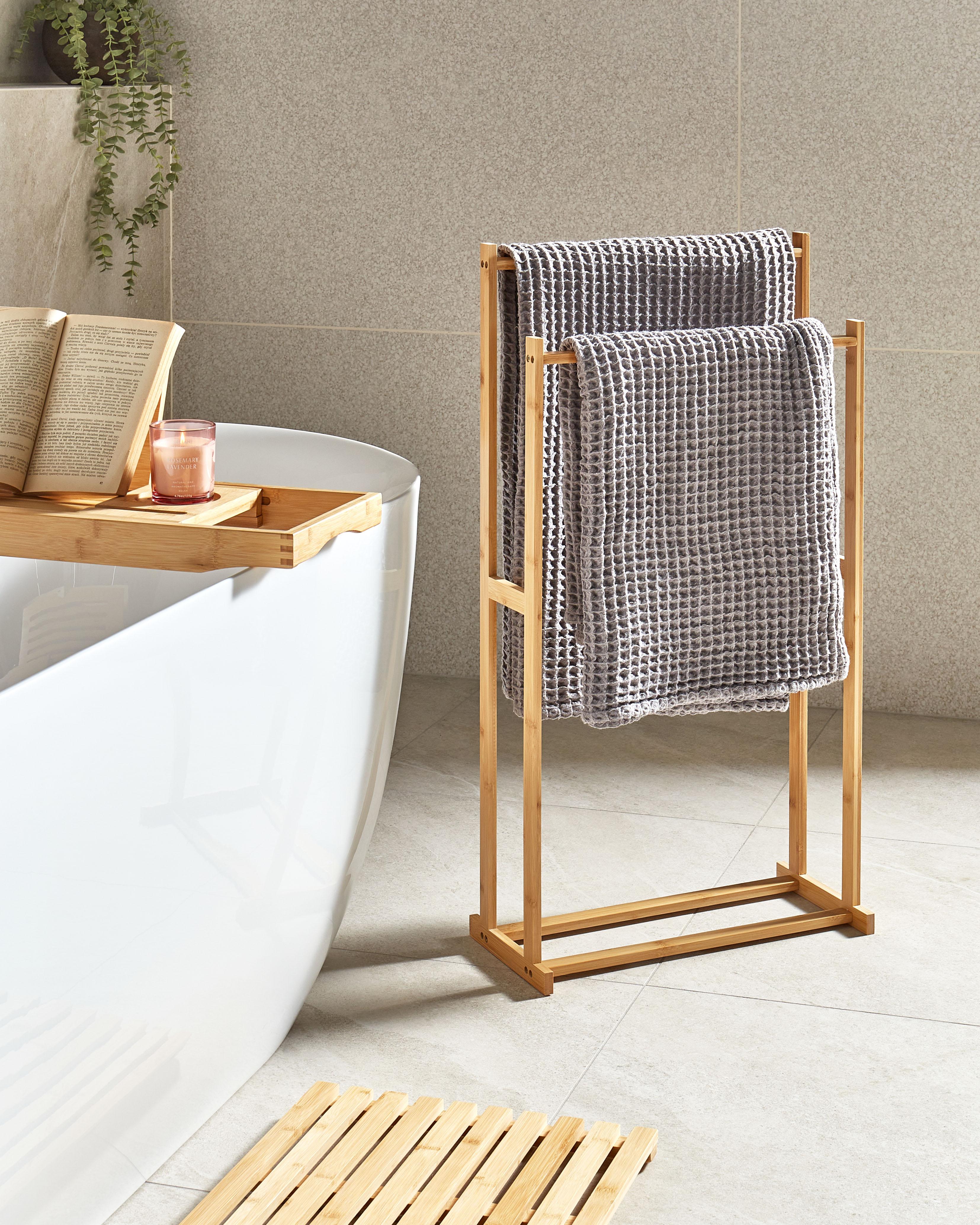 Towel Stand HOBOKEN Bamboo Light Brown