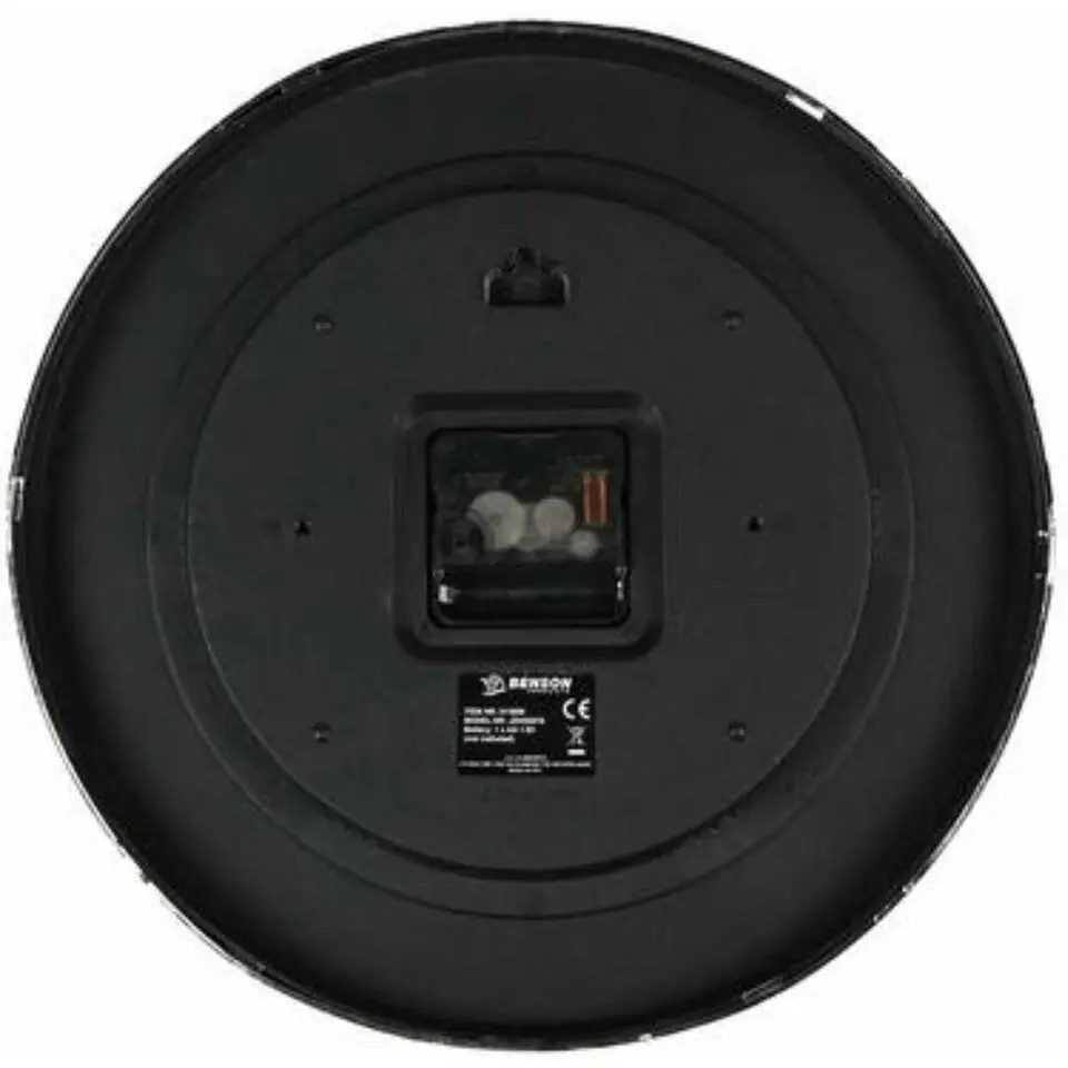 Benson Wandklok - zilverkleurig - D30 cm - minimalistisch design