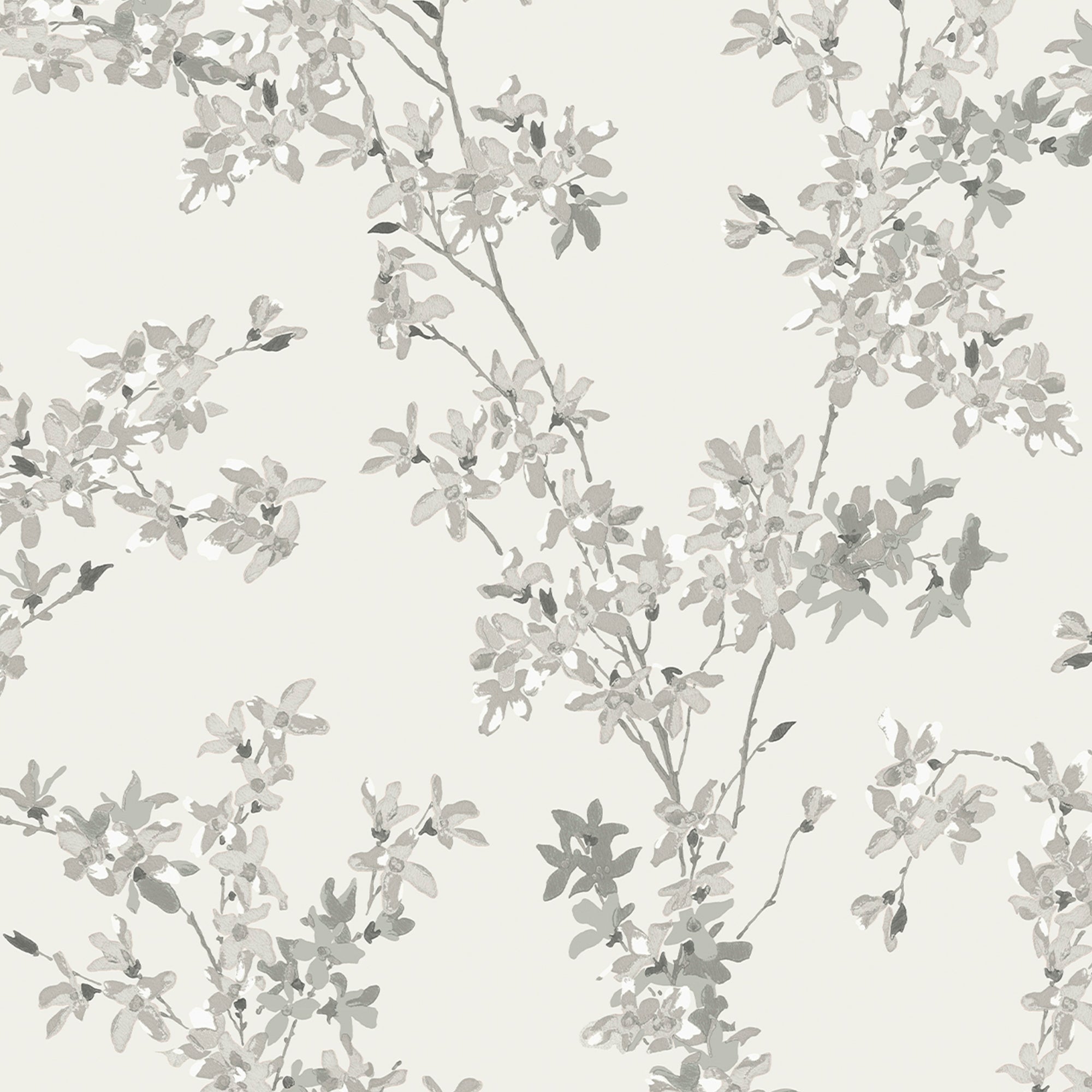 Laura Ashley Vliesbehang - Forstyhia Steel - 10mx52cm