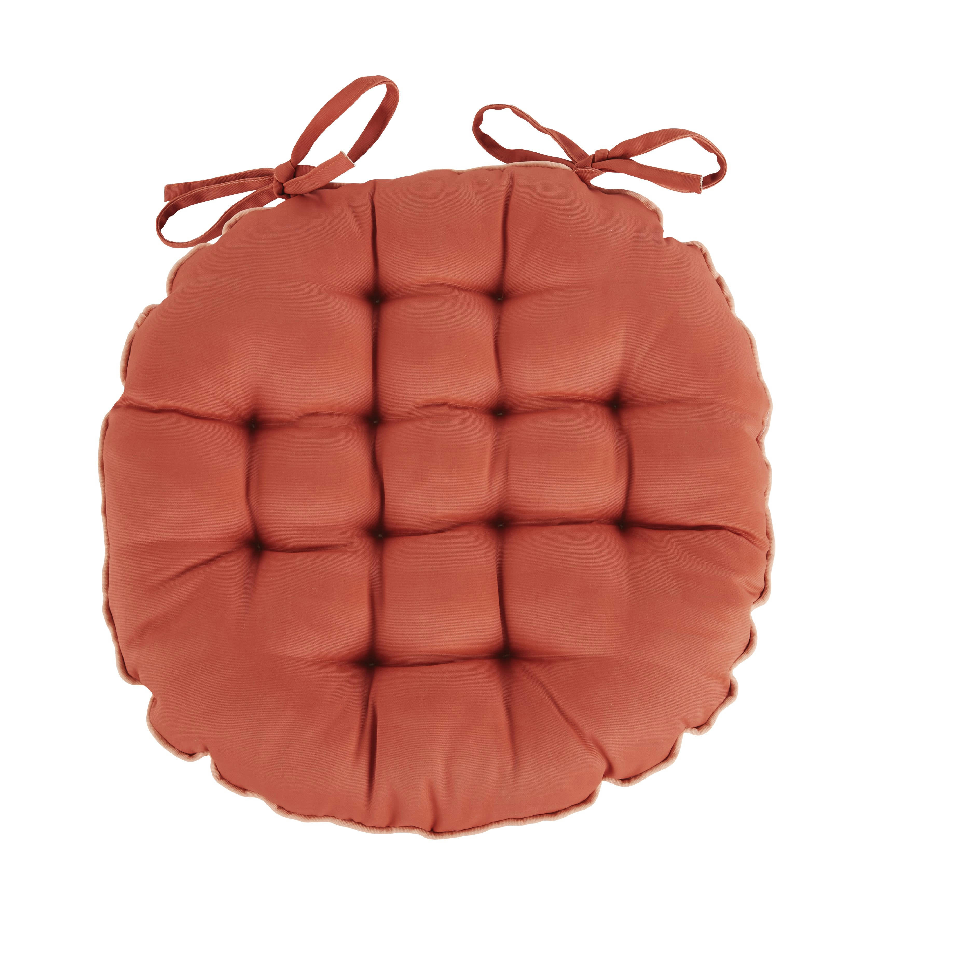 SENNEN - Galette de chaise terracotta D40