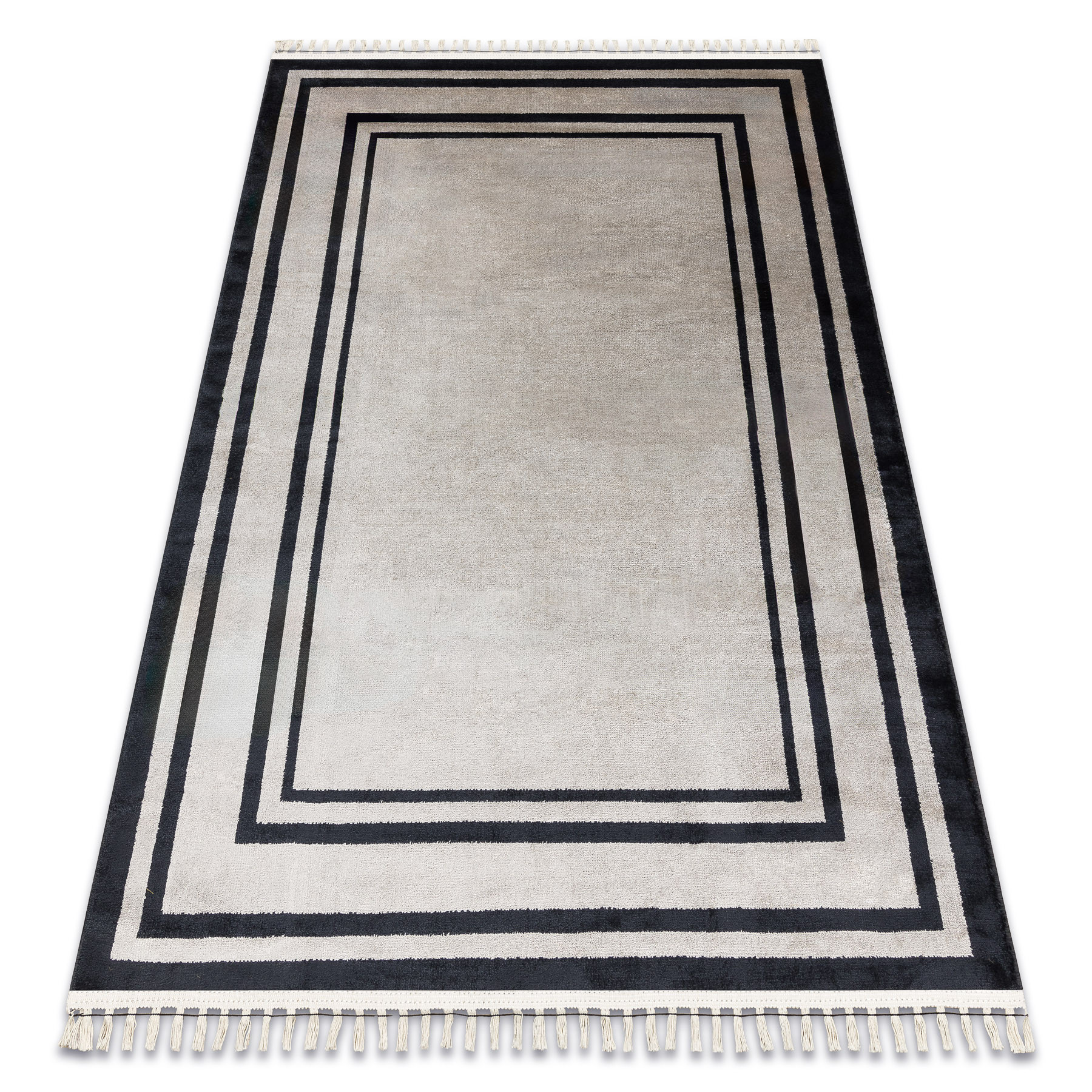 Dywan AMOUR 53104A beż - Ramka, nowoczesny, elegancki 78x150 cm