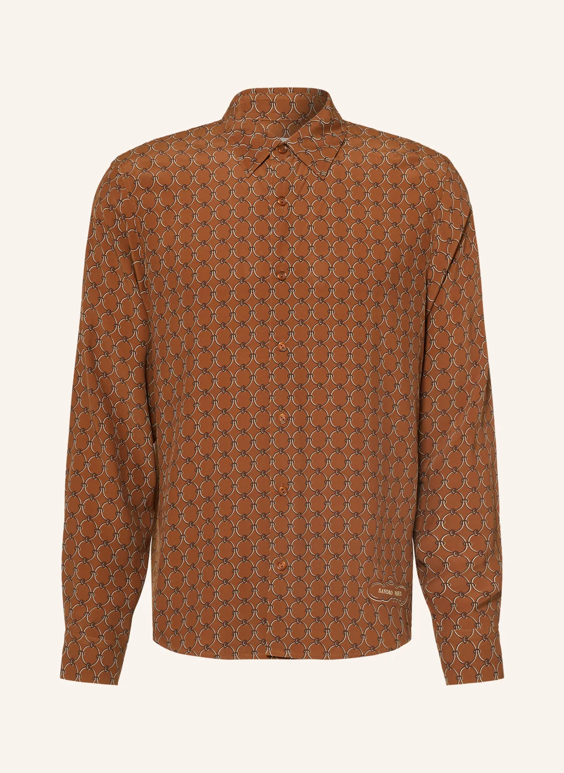 SANDRO Satinhemd Comfort Fit
