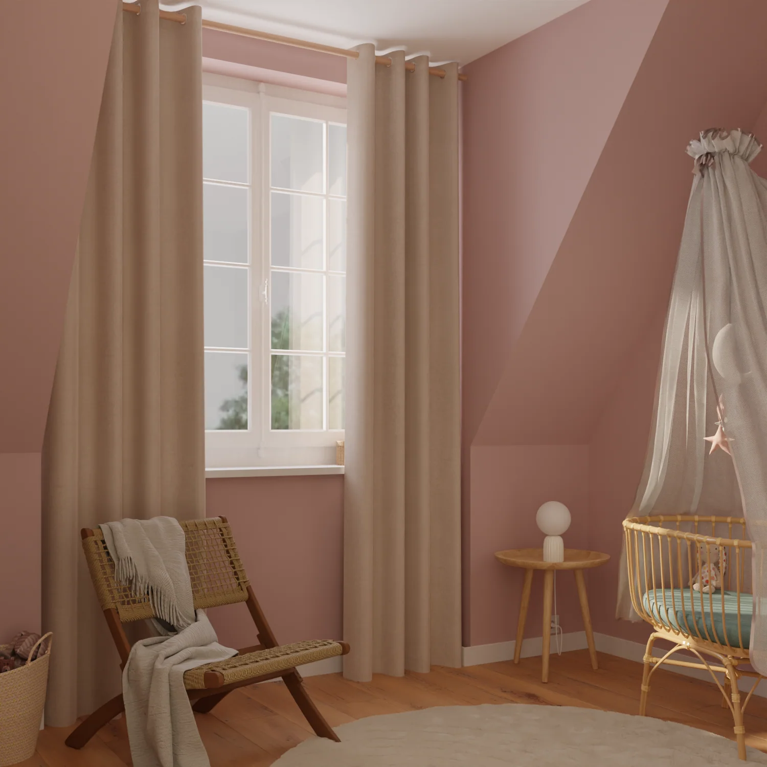 4MURS Rideau thermique KINLEY coloris écru 140 x 180 cm