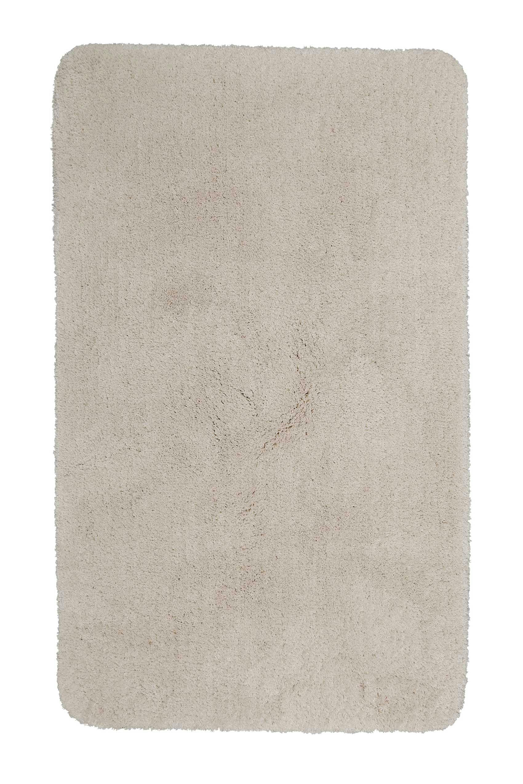 PORTO AZZURRO - Tapis de bain microfibre très doux uni beige naturel 80x150