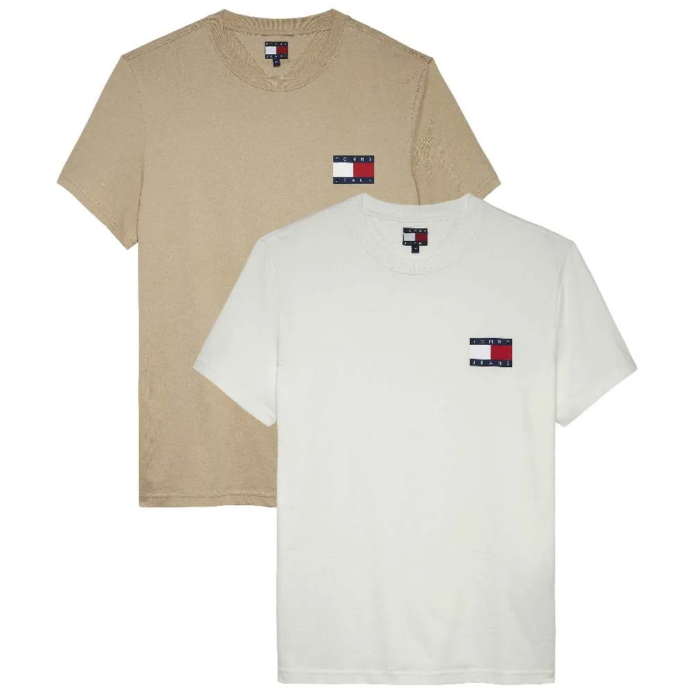 Tommy Jeans Essential Flag Slim Fit short sleeve T-shirt 2 units