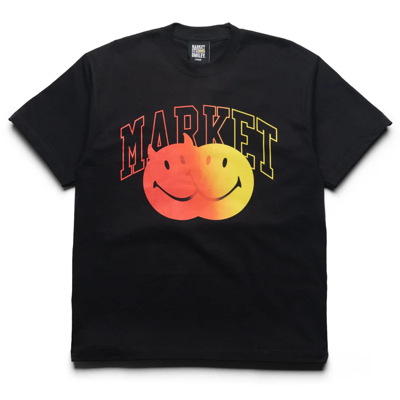 Market Smiley Good And Evil Tee - Jet Black