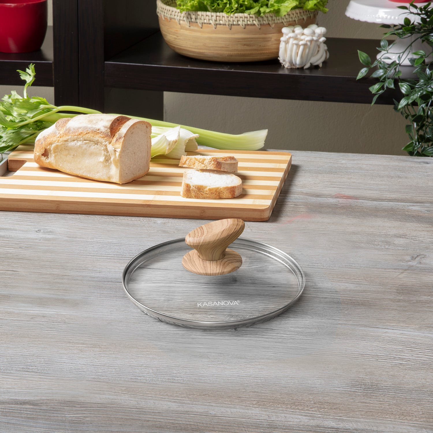 Coperchio 18 cm in vetro Black Stone