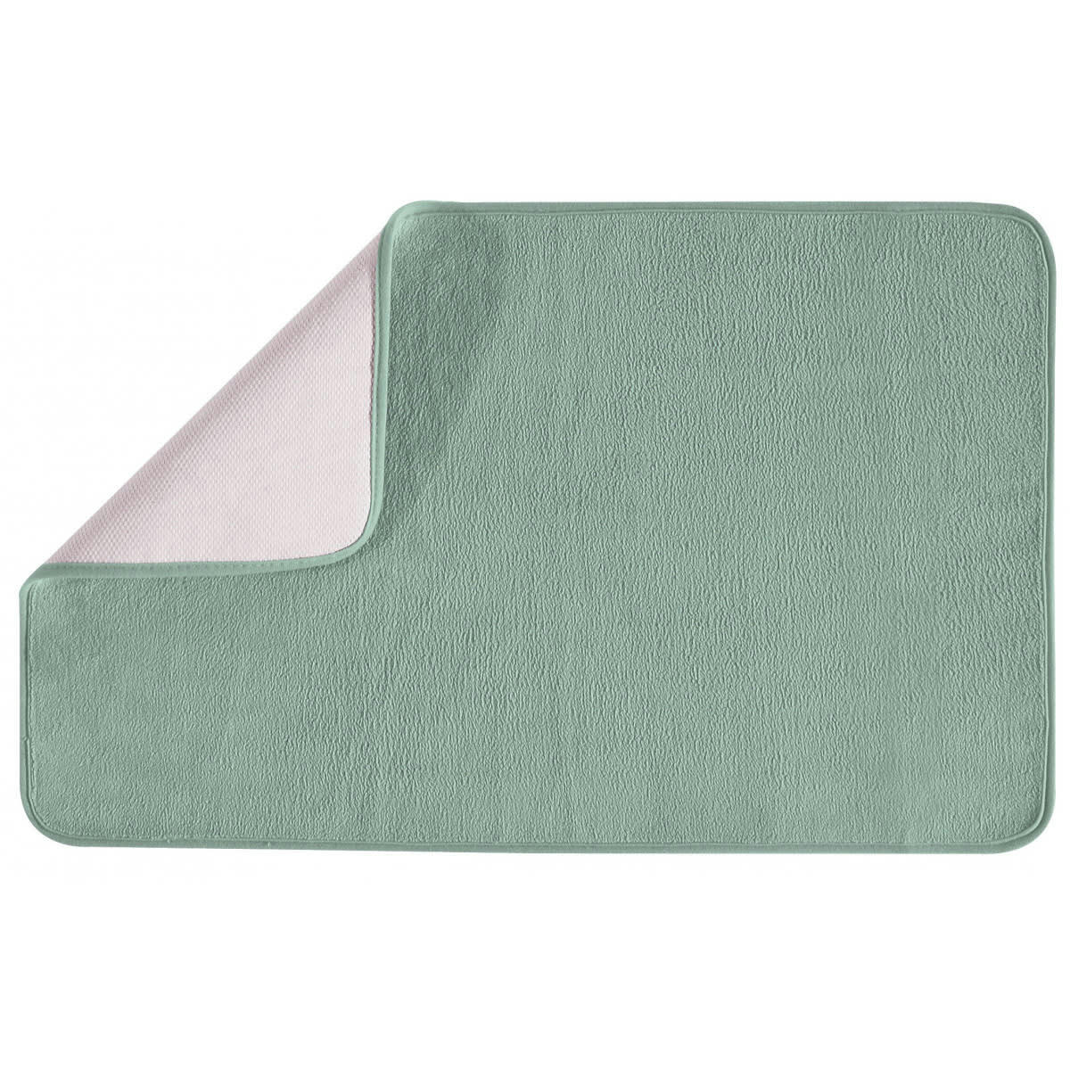 POEME - Tapis de bain en polyester uni tilleul 50x80cm