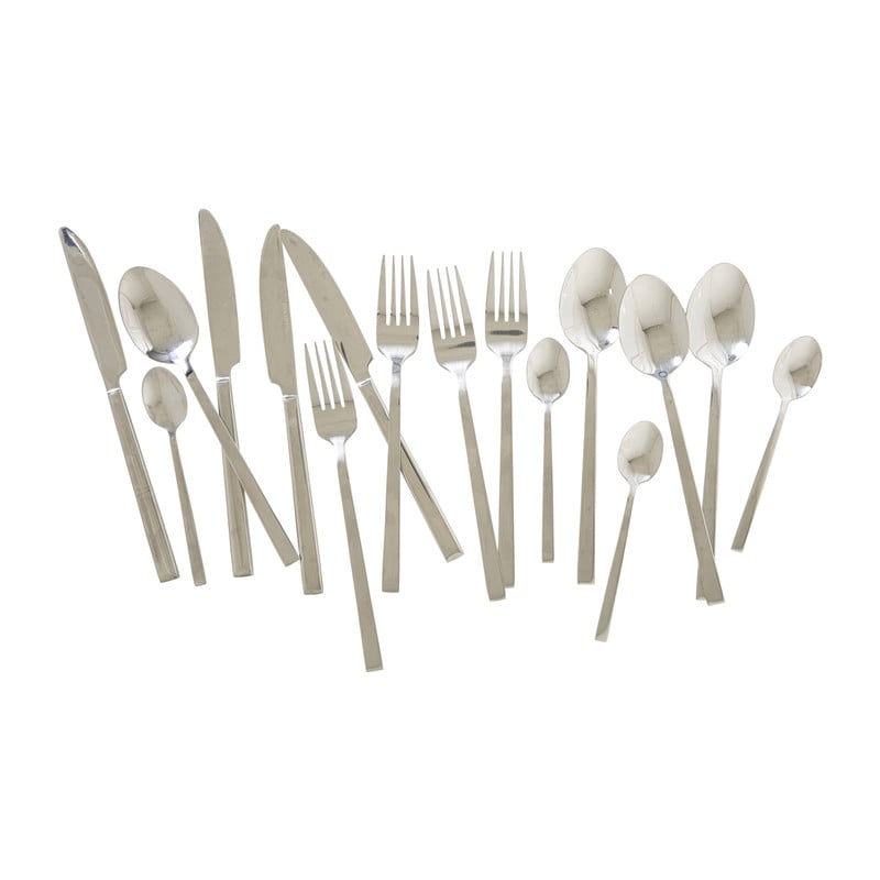 Bestekset Lugano - zilverkleurig - 16-delig