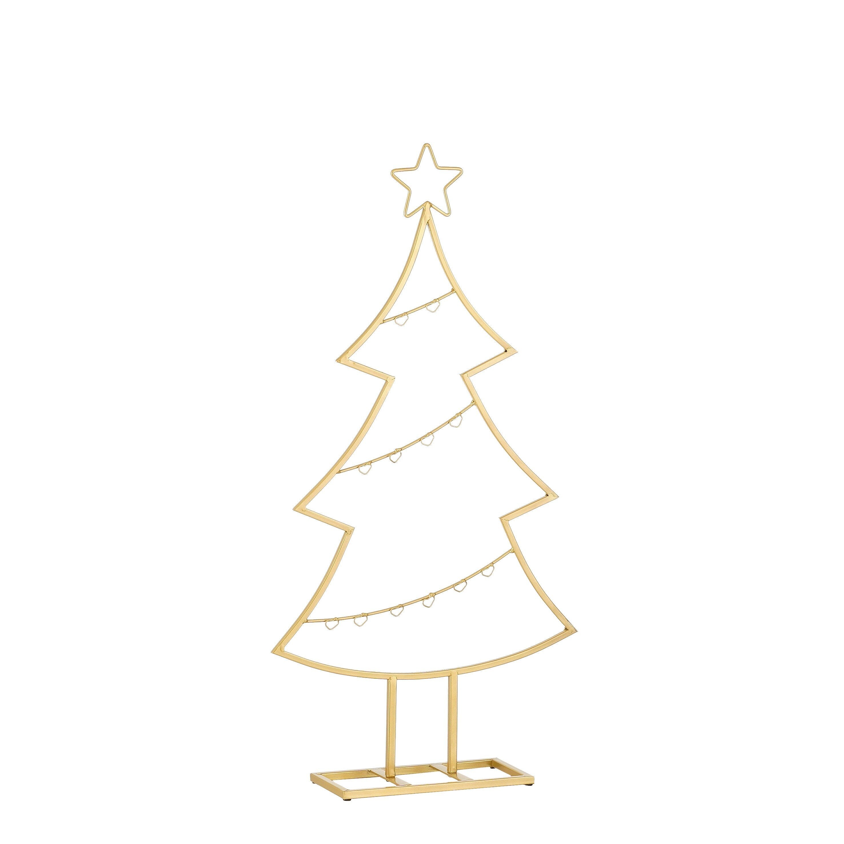 Mica Decorations Decoratie boom goud - l40xb12xh78,5cm