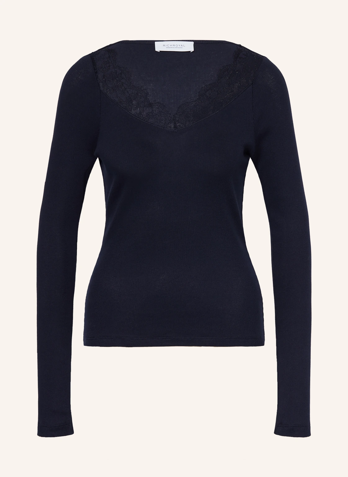 Rich & Royal Longsleeve mit Spitze