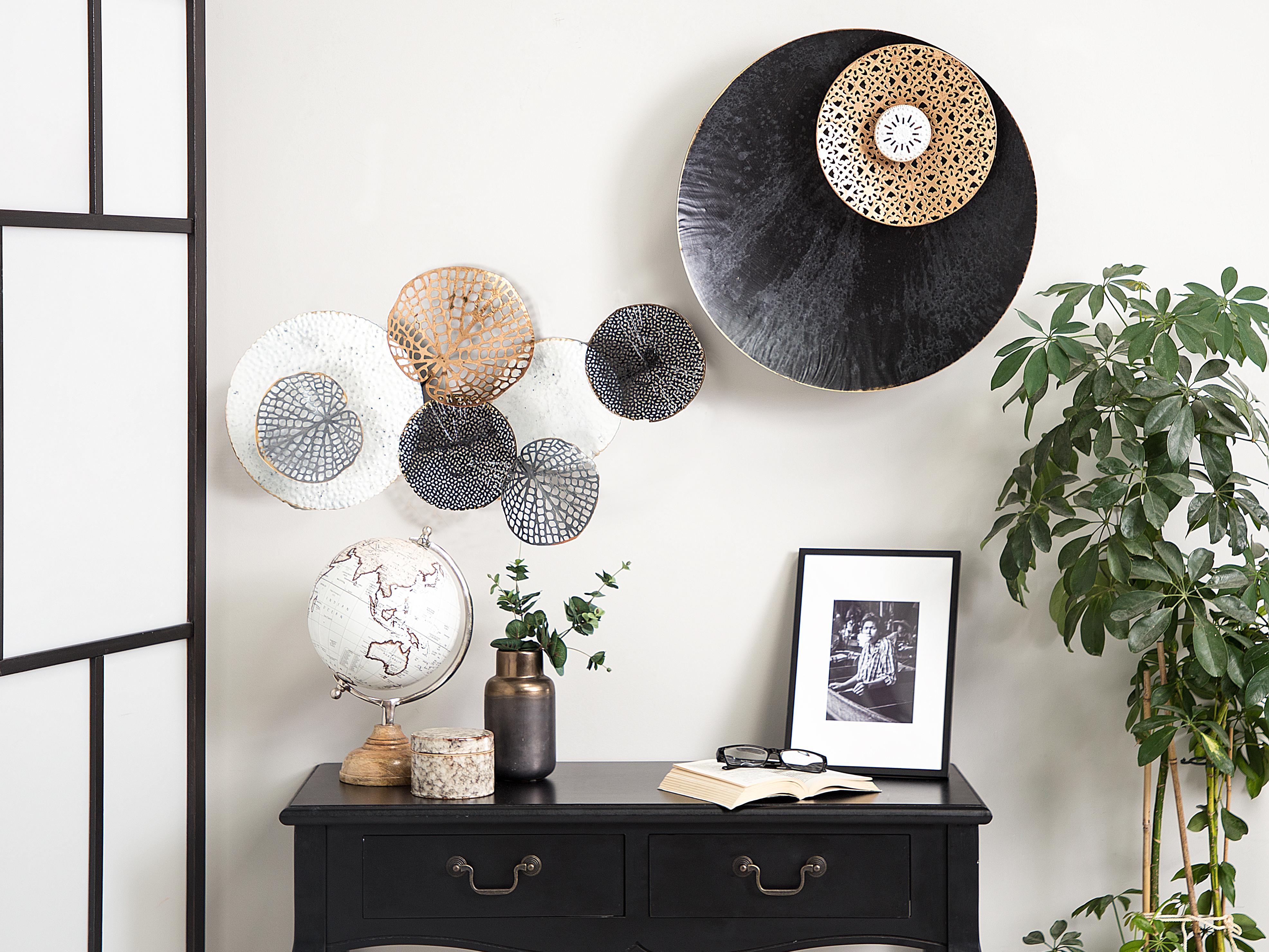 Wall Decor RUBIDIUM Metal 49 cm Black