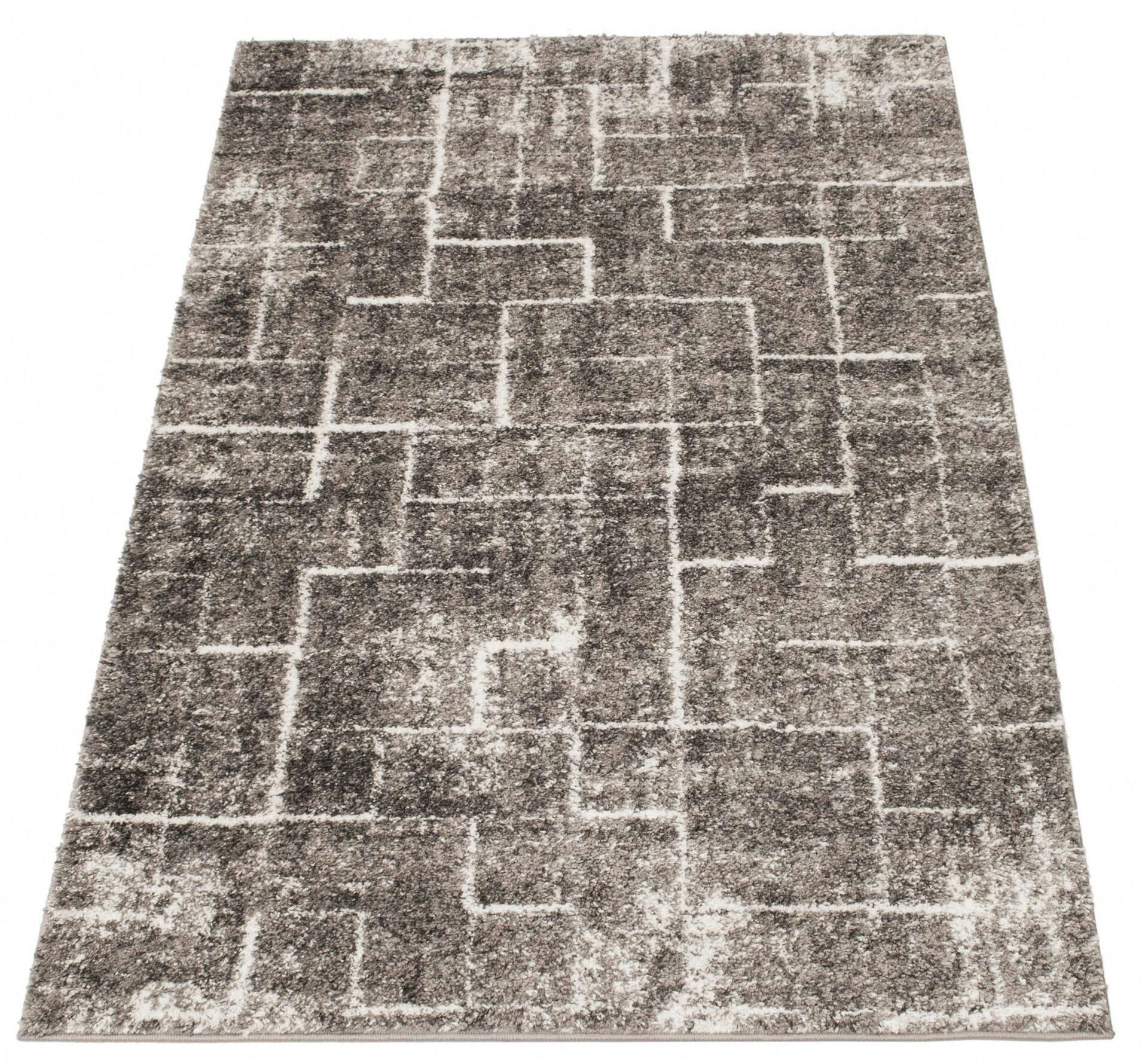 ECARPET Juneau Indoor Area Shag Rug, Dark Grey, Assorted Sizes