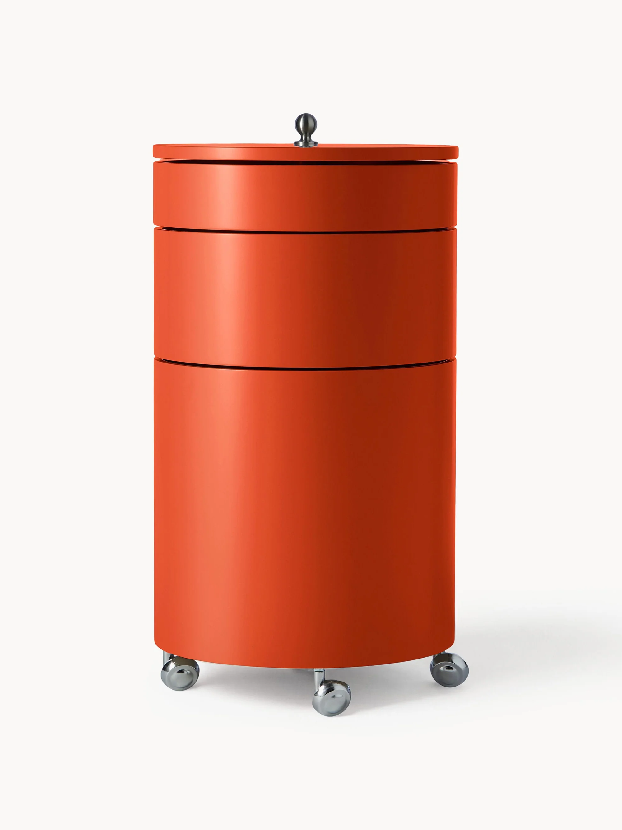 Runder Rollcontainer Barboy, Design Verner Panton