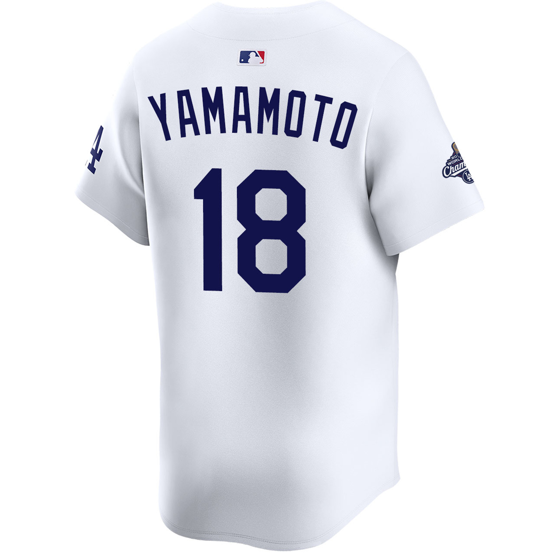 Yoshinobu Yamamoto Los Angeles Dodgers Nike 2025 World Series Champions Limited Jersey - White