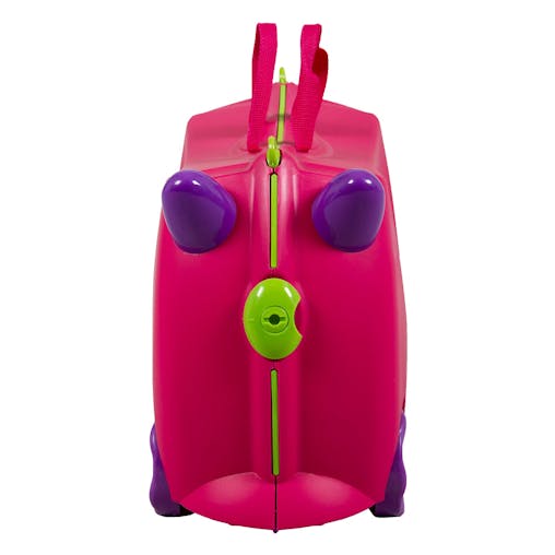 NNEDPE Kiddicare Bon Voyage Kids Ride On Suitcase Luggage Travel Bag Pink