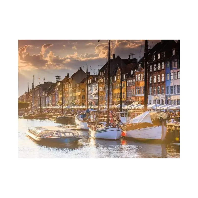 Puzzle 500er-Set Sonnenuntergang in Kopenhagen