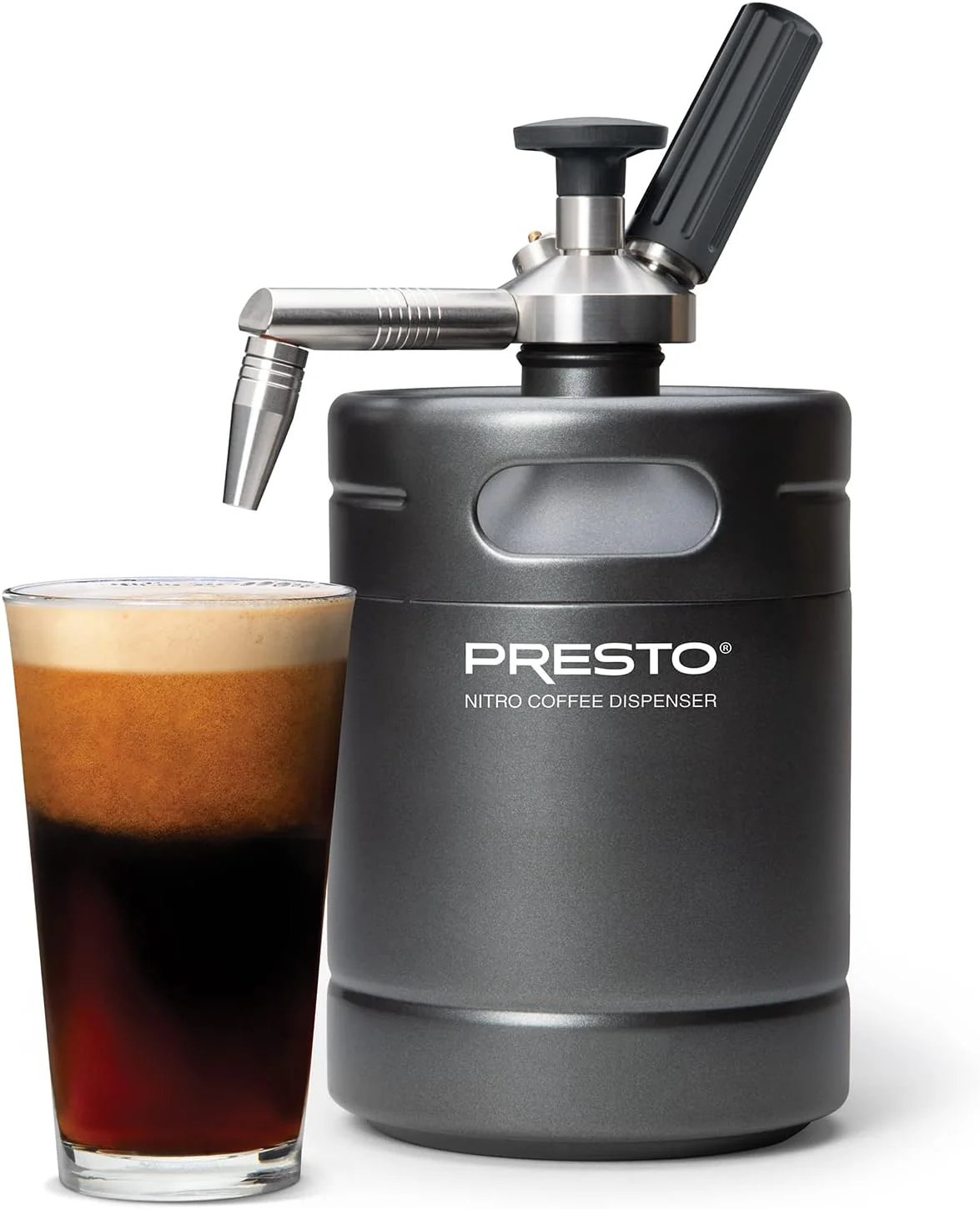 Cold brew nitrogen coffee dispenser, capacity 48 ounces