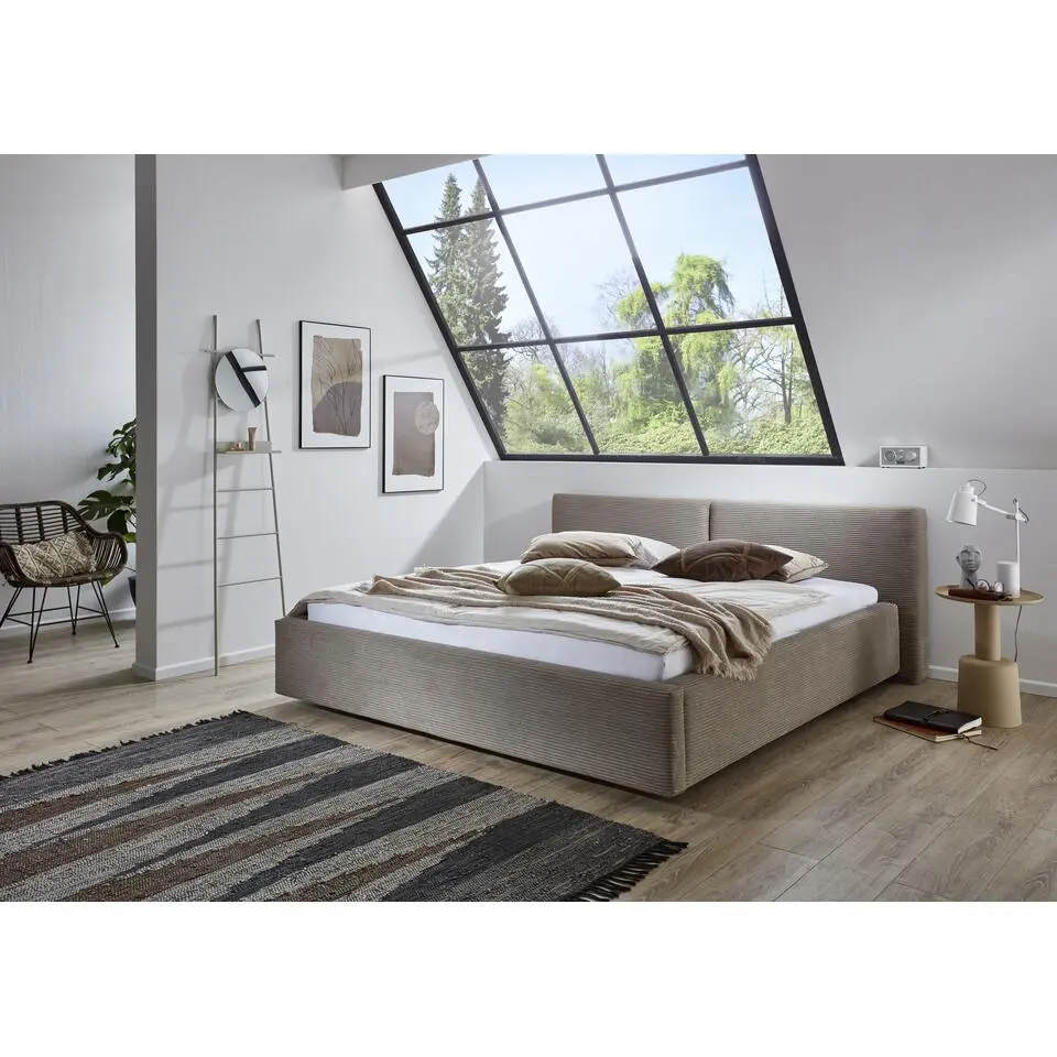 Kofferbed Kubrik - Inclusief matras - 160 x 200 cm - Taupe